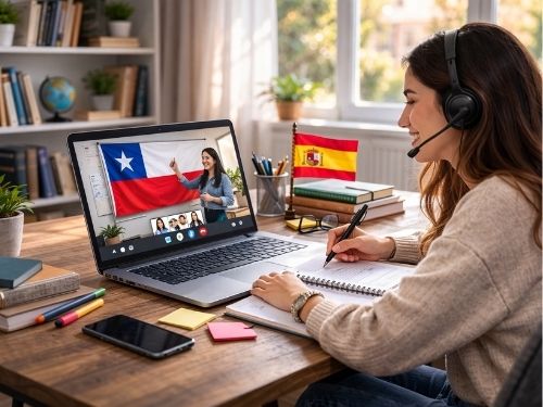 Discente inicia curso de Espanhol por universidade chilena